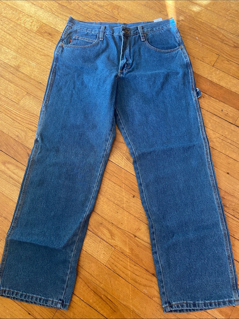 💙Red Kap Men's Blue Denim Jeans Size W34 Long 30 (PD80SW4)